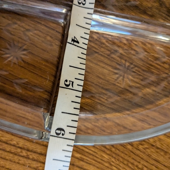 Clear Glass Divided Serving Dish can use for jewelry or catchall - Picture 6 of 6